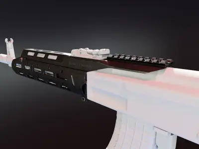 SAG MK21 AK Chassis Low-poly 3D model