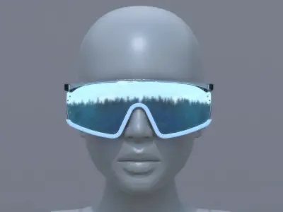 KENZO style fashion glasses 3D model