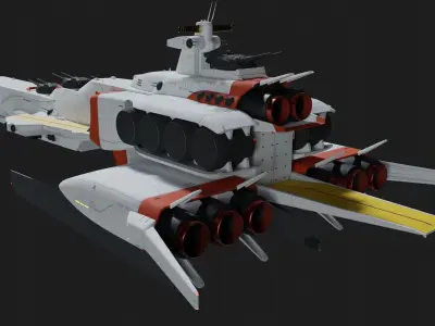 Battleship Ra-cailum 3D model