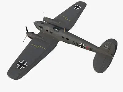 Heinkel He 111 - Battle of Britain Collection Low-poly 3D model