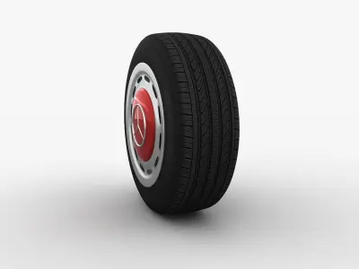 Mercedes-Benz 280 SL Wheel Low-poly 3D model