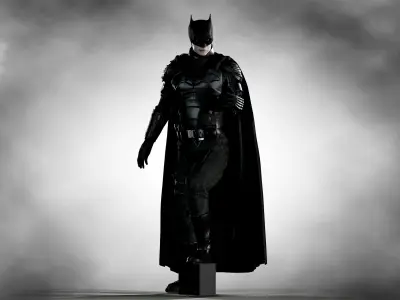 Batman 2022 Low-poly 3D model