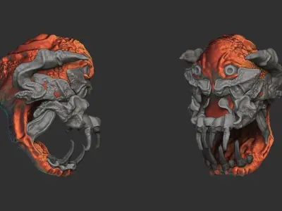 monster head diablo 3D model