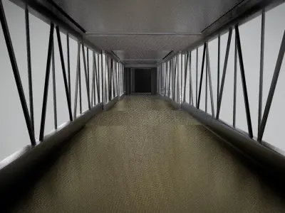 aero bridge Low-poly 3D model