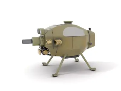 Tactical Surveillance Drone model pack Low-poly 3D model