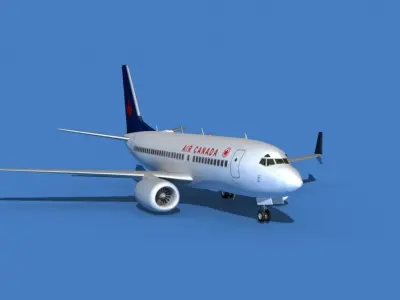 Boeing 737 MAX 7 Air Canada 3D model