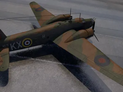 Vickers Wellington Mk-3 3D model