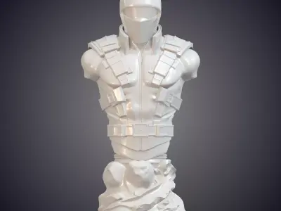 Sci Fi Cyber Ninja Soldier Torso PM-846 3D print model