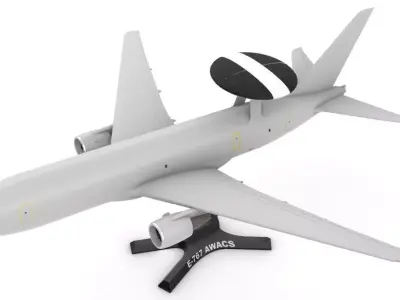 Boeing E-767 AWACS 3D print model