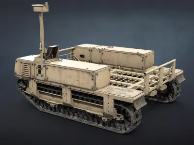 Termit UGV Unarmed Low-poly 3D model