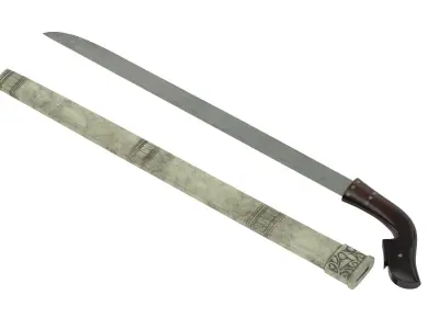 Luwuk Sword Low-poly 3D model