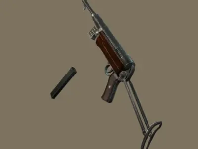MP40 ww2 Low-poly 3D model