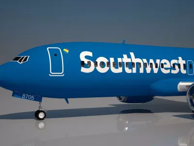 Southwest Airlines 737 max 8 3D model