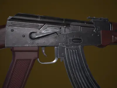 AKM Model and Textures Low-poly 3D model 3D model
