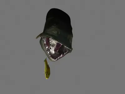 MUSKIE HEAD TEXTURES 3D model