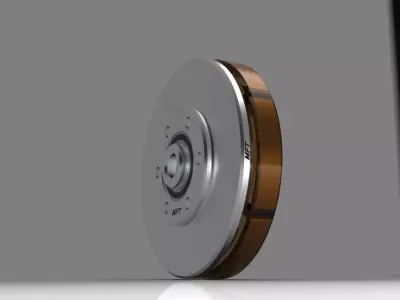 Axial Flux Coreless BLDC Motor 3D model