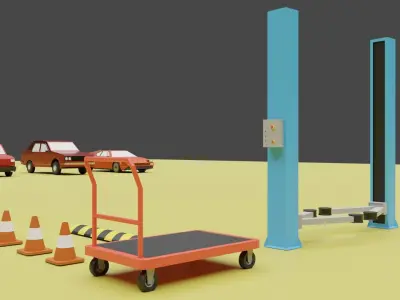 Low Poly Car Pack Free low-poly 3D model