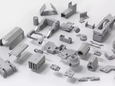 kITBASH VOL 2 mechanical mini pack 3D model