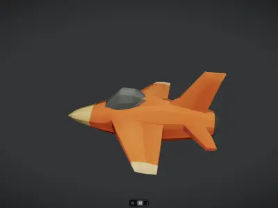 Spacecraft Jet aircraft plane 3dmodel 21 3D model