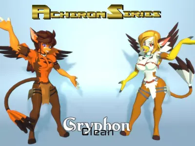 Acheron Gryphon Clean Low-poly 3D model