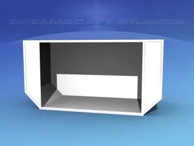 IATA 6B Air Cargo Container Low-poly 3D model