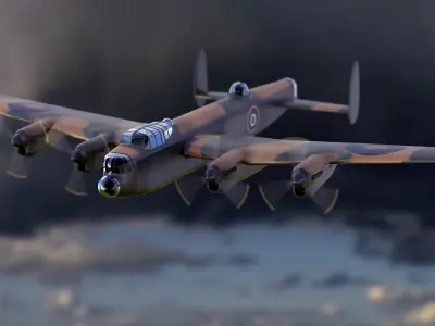 Simple Avro Lancaster 3D model