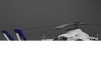 Airbus Helicopter Racer 3D Model 3D model