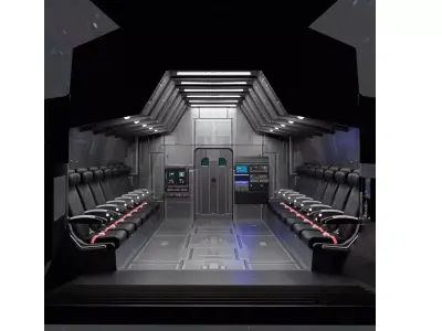 Sci - Fi Interior 3D model