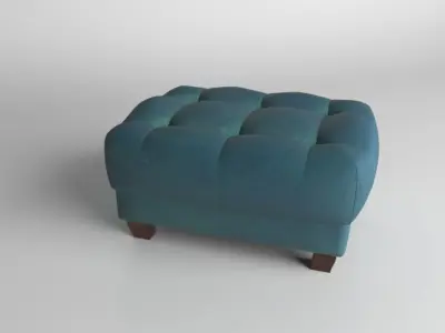 Pouf sea colour Free 3D model