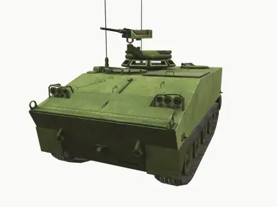 M114 Armored Fighting Vehicle Low-poly 3D model