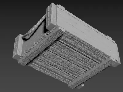 Caja de madera 3D print model