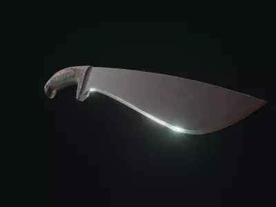 Cold Steel Jungle machete Low-poly 3D model