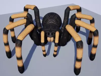 Giant Spider Low-poly 3D model