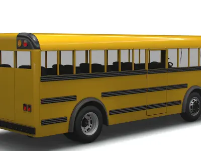 Generic School Bus 3D model