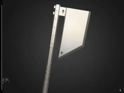 Holy Executioner Axe Low-poly 3D model