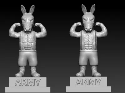 Army Mule - United States Military Academy mascot - 3d print 3D print model