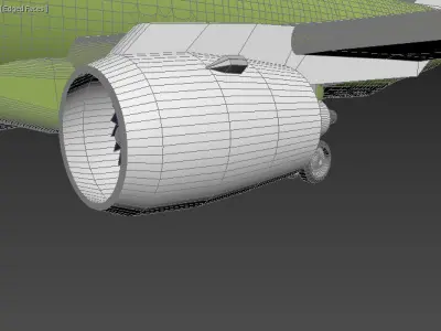A320-200 boeing Low-poly 3D model