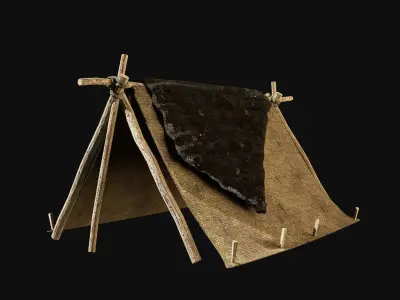 PRIMAL HUNTER VIKING FOREST TENT SHELTER COLLECTION Free low-poly 3D model