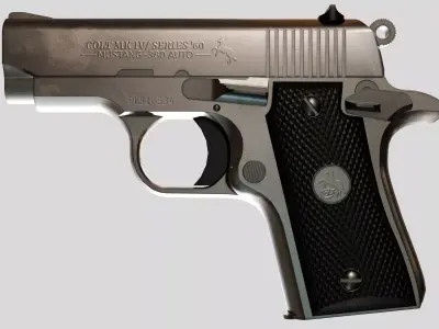 Colt Mustang Low-poly 3D model