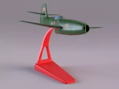 Yakovlev Yak 23 Flora plastic toy version 3D model