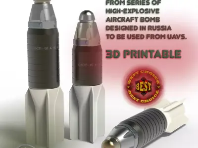 OFSP high-explosive aircraft bombs for UAVs 3D model