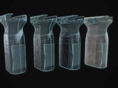 RVG - Rail Vertical Grip Low-poly 3D model