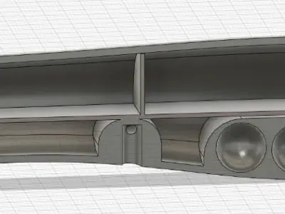 Topwater popper plug fishing lure Free 3D print model