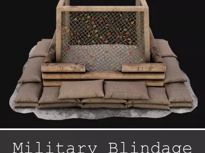 Blindage Dugout Free low-poly 3D model