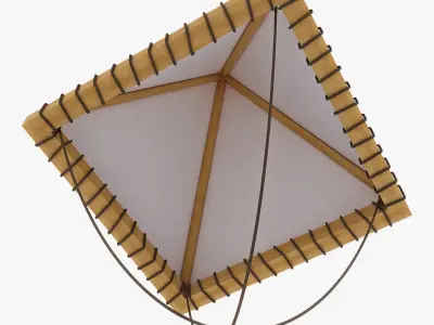 Parachute of Leonardo Da Vinci v 1 3D model