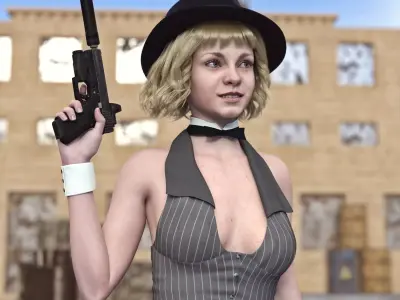 G17 Tactical Pistol for G8F 3D model