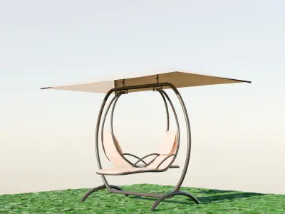 Chair  Table Garden Furniture Interer  3D model