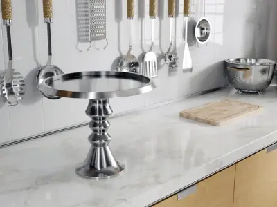  Cake Platter Model, Silver 