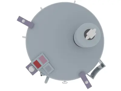Single Phase Electric Pole Transformer 3D model