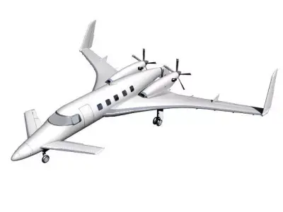 beechcraft starship 3D model